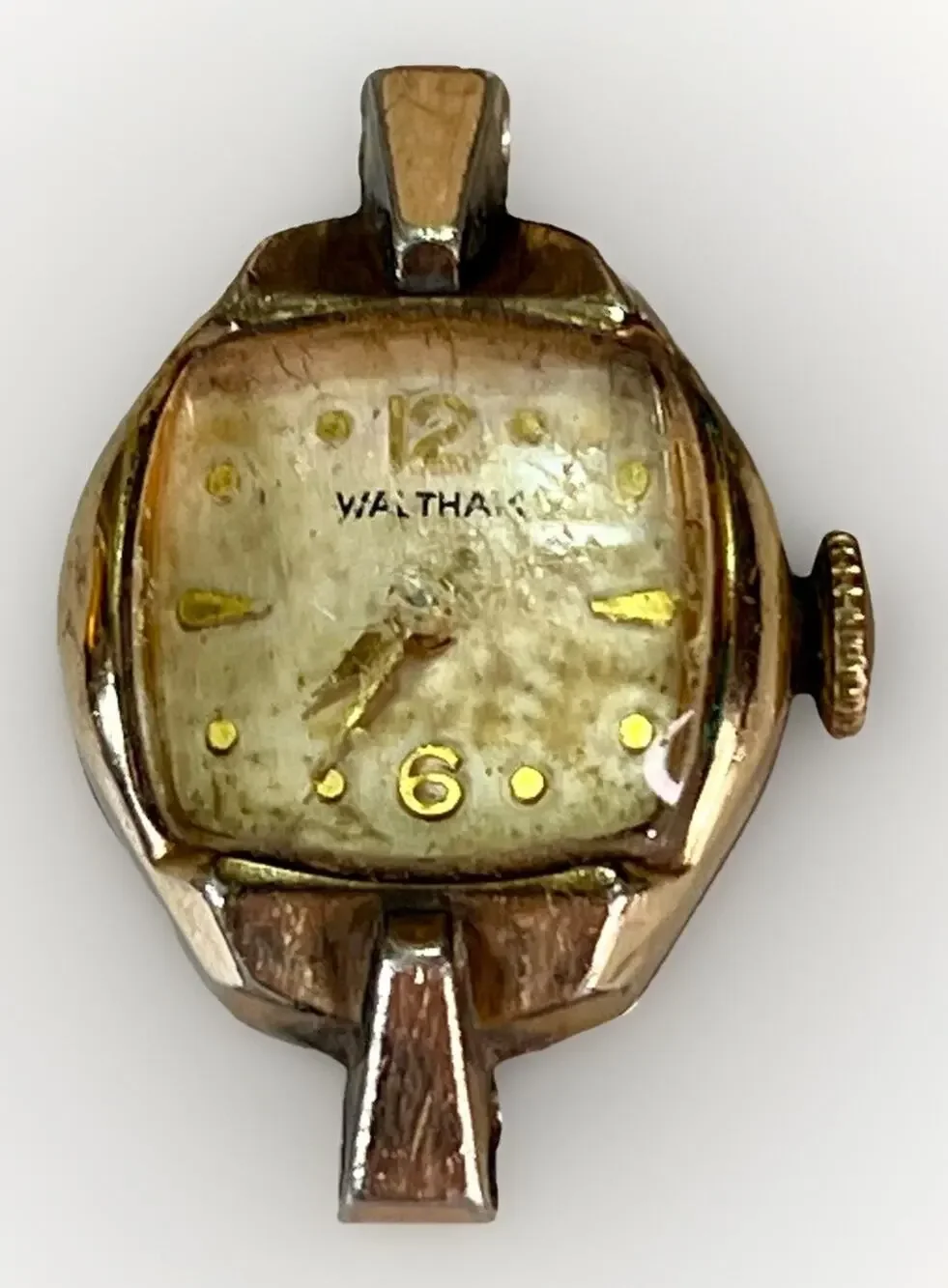 Vintage Waltham Watch 10k Rolled Gold Plate Manual Wind Parts Repair Only